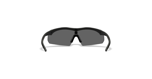 Wiley X WX Vapor 2.5 Balistik Gözlük, Şeffaf/Gri Lens (Siyah)