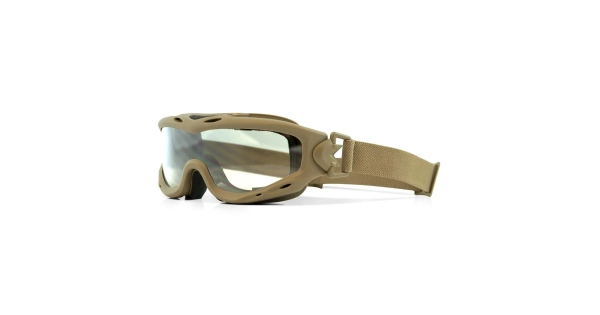 Wiley X Spear Goggle Balistik Gözlük, Gri/Şeffaf/Turuncu Lens (Tan)