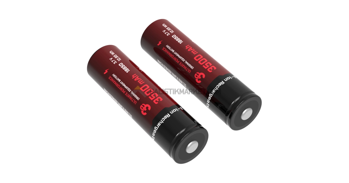 3E 18650 3500mAh Şarj Edilebilir Li-ion Pil (2 Adet)