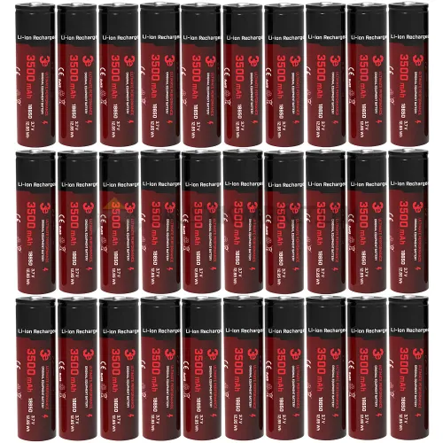 3E 18650 3500mAh Şarj Edilebilir Li-ion Pil (30 Adet)
