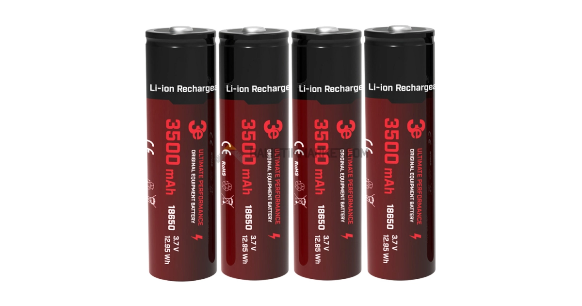 3E 18650 3500mAh Şarj Edilebilir Li-ion Pil (2 Adet)