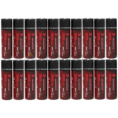 3E 18650 3500mAh Şarj Edilebilir Li-ion Pil (16 Adet)