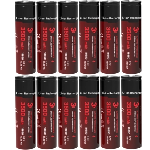 3E 18650 3500mAh Şarj Edilebilir Li-ion Pil (12 Adet)