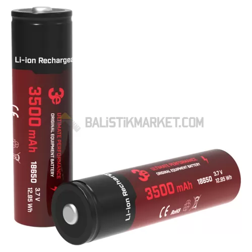 3E 18650 3500mAh Şarj Edilebilir Li-ion Pil (50 Adet)