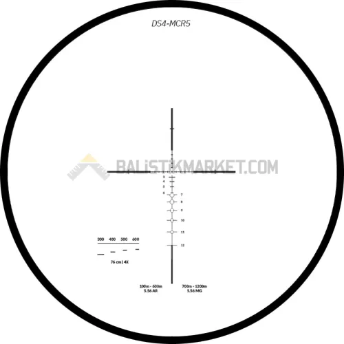 3E AVCI 1x-4x 5.56mm & 2 MOA AVCI M1X Tüfek Dürbünü