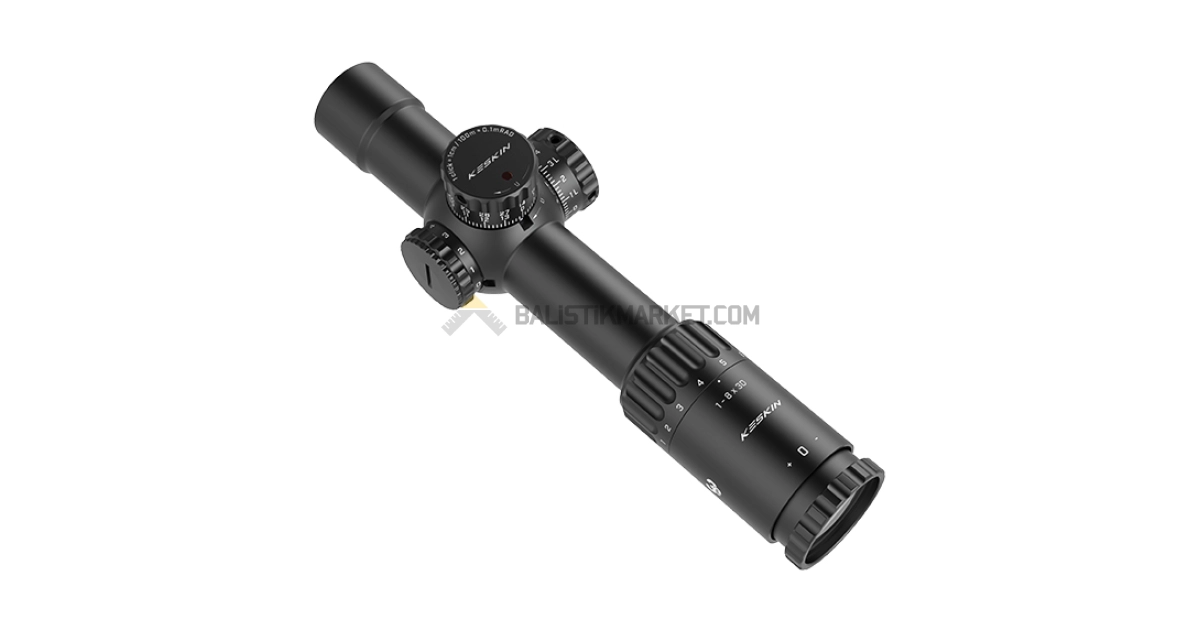 3E KESKİN 1-8x30 LPVO FFP (MRAD) Tüfek Dürbünü