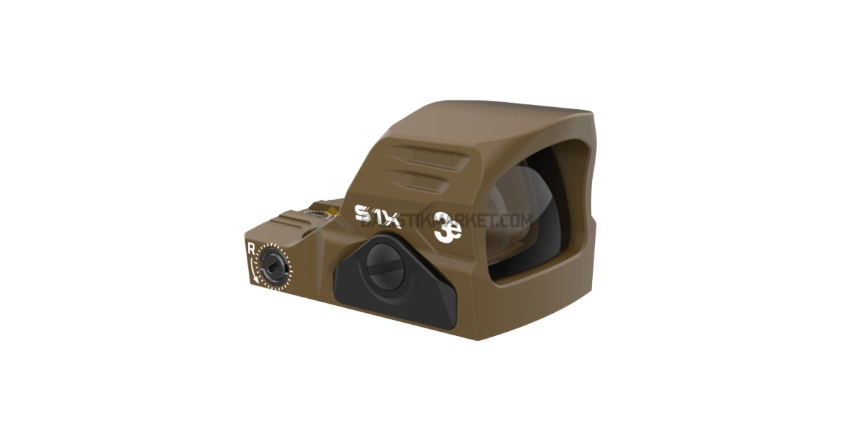 3E S1X Multi-Reticle Refleks Nişangah Red Dot (2 MOA & 32 MOA Circle, A.I Dark Earth H250)