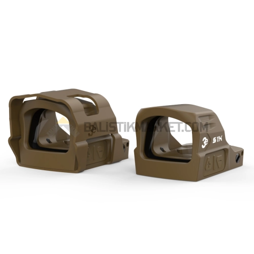 3E S1X Multi-Reticle Refleks Nişangah Red Dot (2 MOA & 32 MOA Circle, A.I Dark Earth H250)