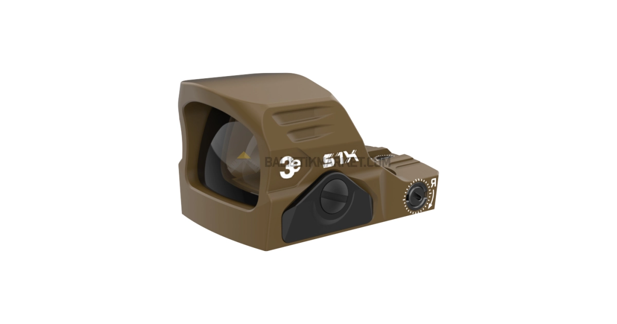 3E S1X Multi-Reticle Refleks Nişangah Red Dot (2 MOA & 32 MOA Circle, A.I Dark Earth H250)