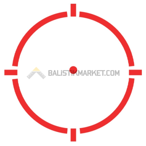 3E S1X Multi-Reticle Refleks Nişangah Red Dot (2 MOA & 32 MOA Circle, A.I Dark Earth H250)