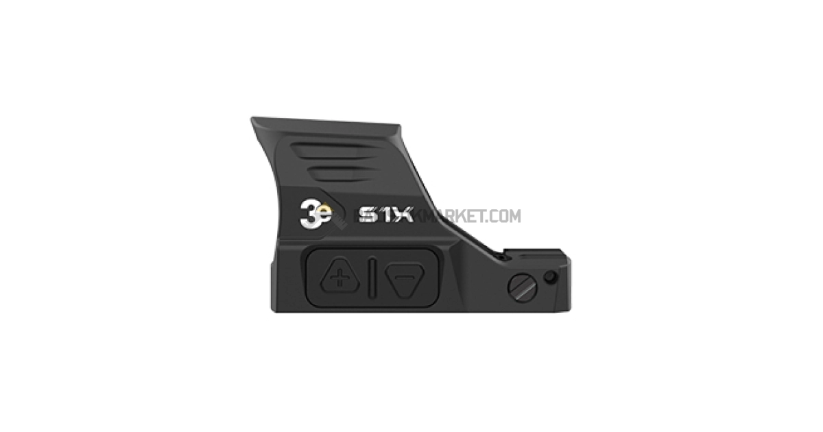 3E S1X Multi-Reticle Refleks Nişangah Red Dot (2 MOA & 32 MOA Circle, Siyah)