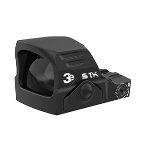3E S1X Multi-Reticle Refleks Nişangah Red Dot (2 MOA & 32 MOA Circle, Siyah)