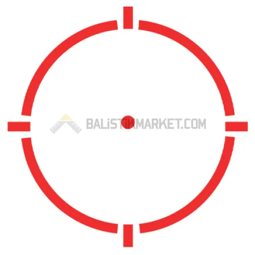 3E S1X Multi-Reticle Refleks Nişangah Red Dot (2 MOA & 32 MOA Circle)