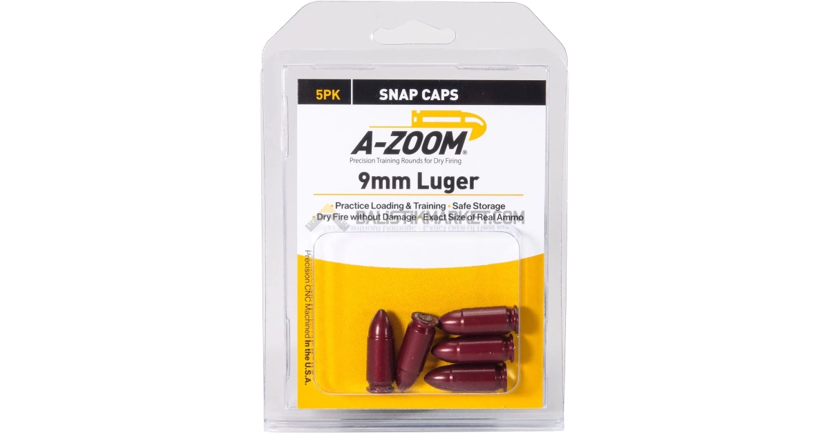 A-Zoom 9x19 Luger Kırmızı Snap-Cap (5 Adet)