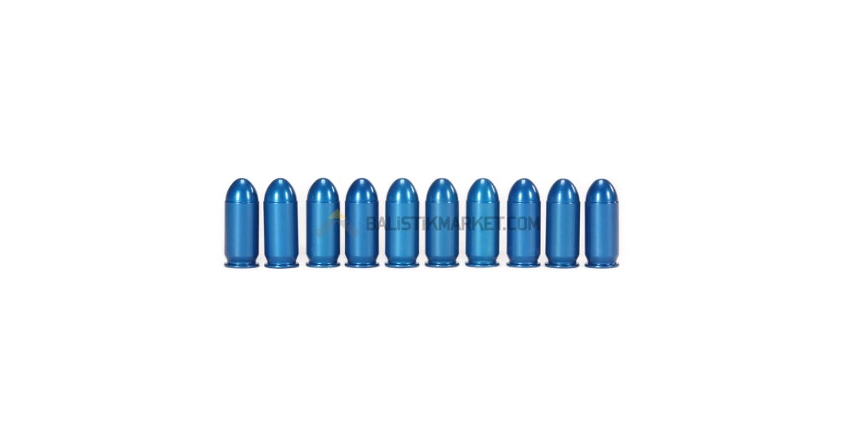 A-Zoom 9x19 Luger Mavi Snap-Cap (10 Adet)