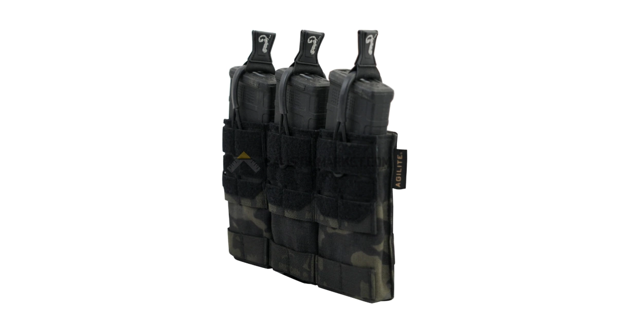 Agilite Gear AG3 5.56 Triple Şarjör Cebi (Multicam Black)