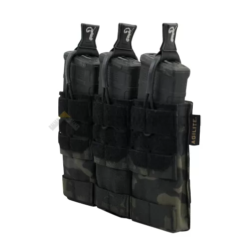 Agilite Gear AG3 5.56 Triple Şarjör Cebi (Multicam Black)