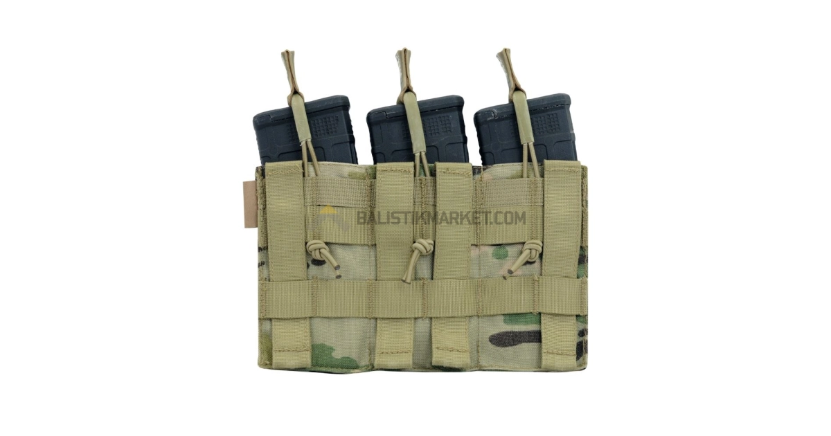Agilite Gear AG3 5.56 Triple Şarjör Cebi (Multicam)