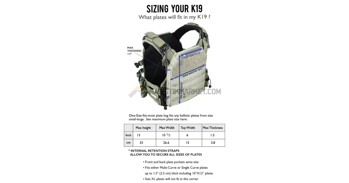 Agilite Gear K19 Plaka Taşıyıcı Yelek (Wolf Grey)