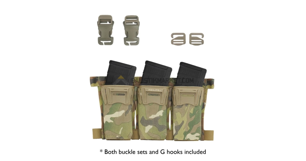 Agilite Gear Pincer Placard Şarjör Cebi (Multicam)
