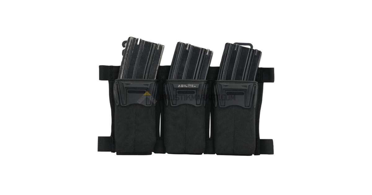 Agilite Gear Pincer Placard Şarjör Cebi (Siyah)