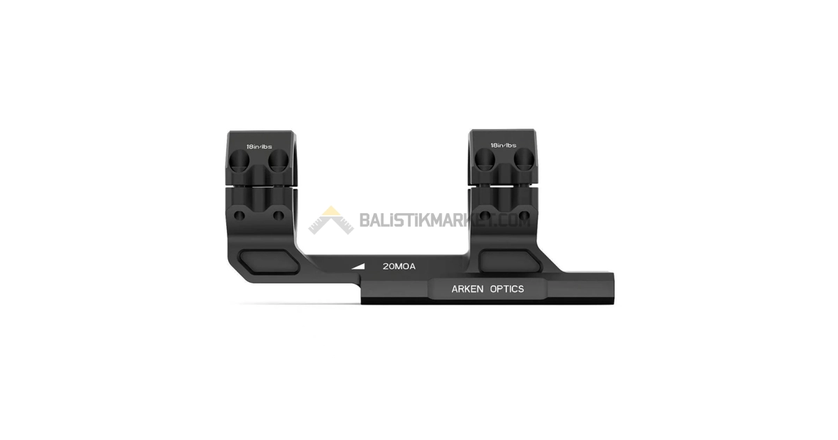Arken Optics Rigid Precision Mounts 34mm 20 MOA Tek Parça Tüfek Dürbün Ayağı