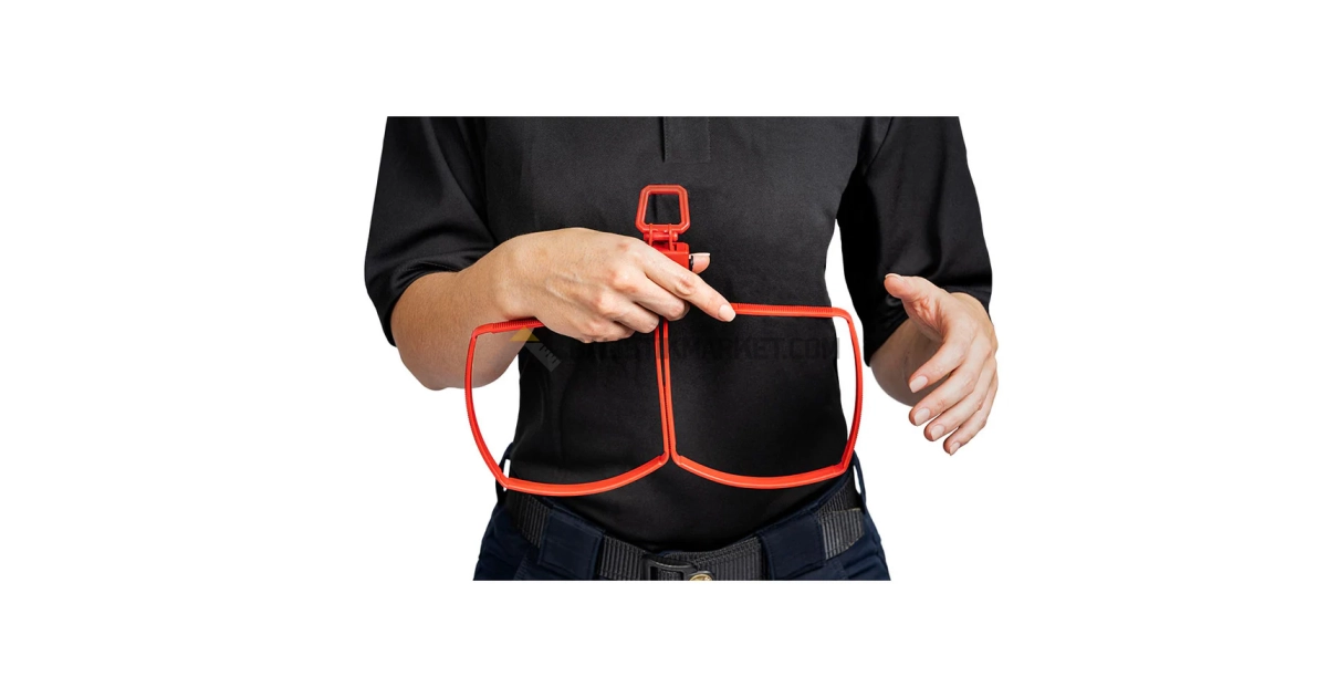 ASP Tri-Fold Plastik Kelepçe (Siyah/Kırmızı)