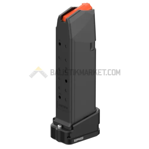 Sopmod Prime Şarjör Kapasite Artırıcı Soket +3 Siyah (Glock)