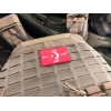 Bay Hedef Ters Bayrak Dikdörtgen Kırmızı Peç