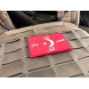 Bay Hedef Ters Bayrak Dikdörtgen Kırmızı Peç