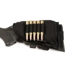 Blackhawk Urban Warfare IVS Yivli Tüfek Yanak Destekli Dipçik Fişekliği, 5 Kapasiteli (Siyah)