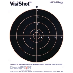 Champion Target Visishot 100 Metre Hedef Kağıdı (10 Adet)