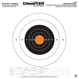 Champion Target 25 Metre Yapışkan Hedef Kağıdı (10 Adet)