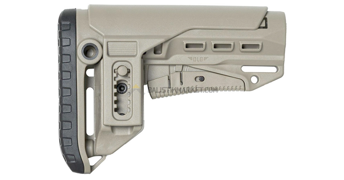Dlg Tactical TBS Compact PCP Yanak Aparatlı Dipçik (Tan)