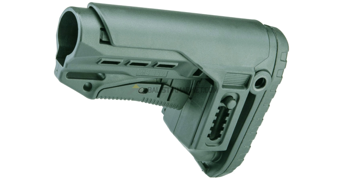 Dlg Tactical TBS Compact PCP Yanak Aparatlı Dipçik (Yeşil)