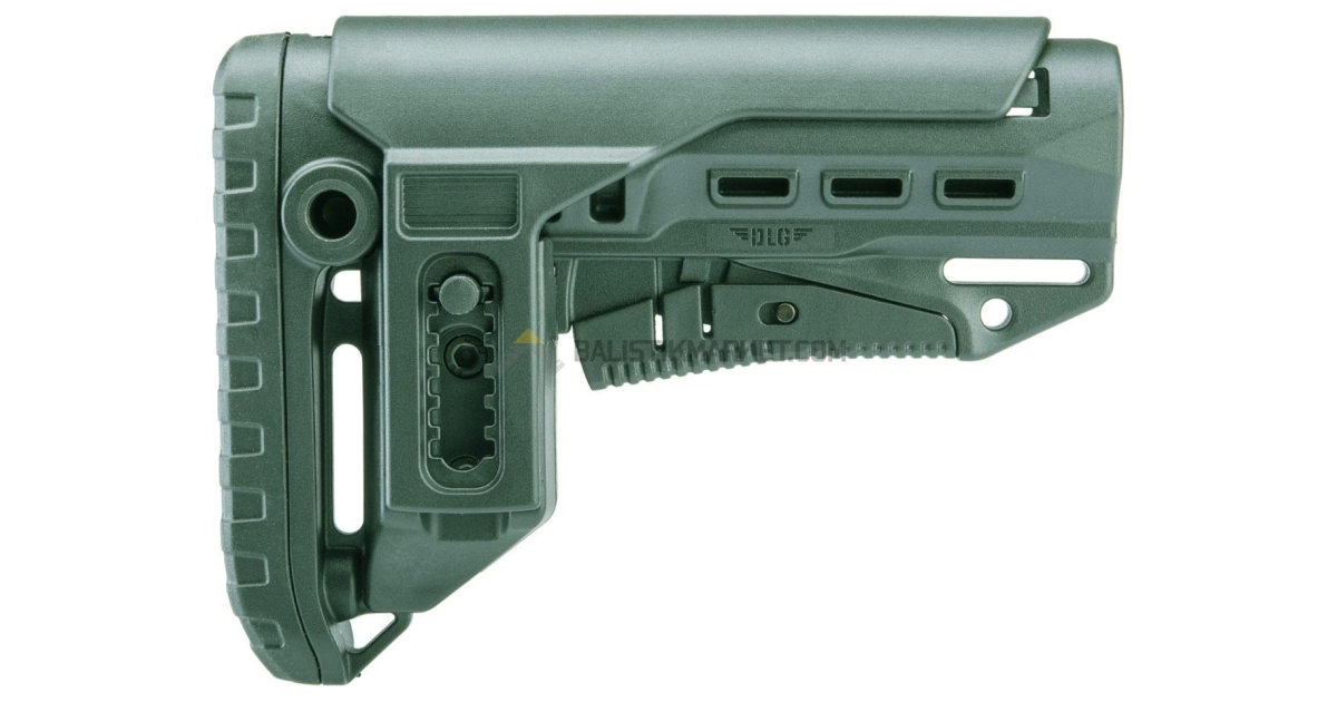 Dlg Tactical TBS Compact PCP Yanak Aparatlı Dipçik (Yeşil)