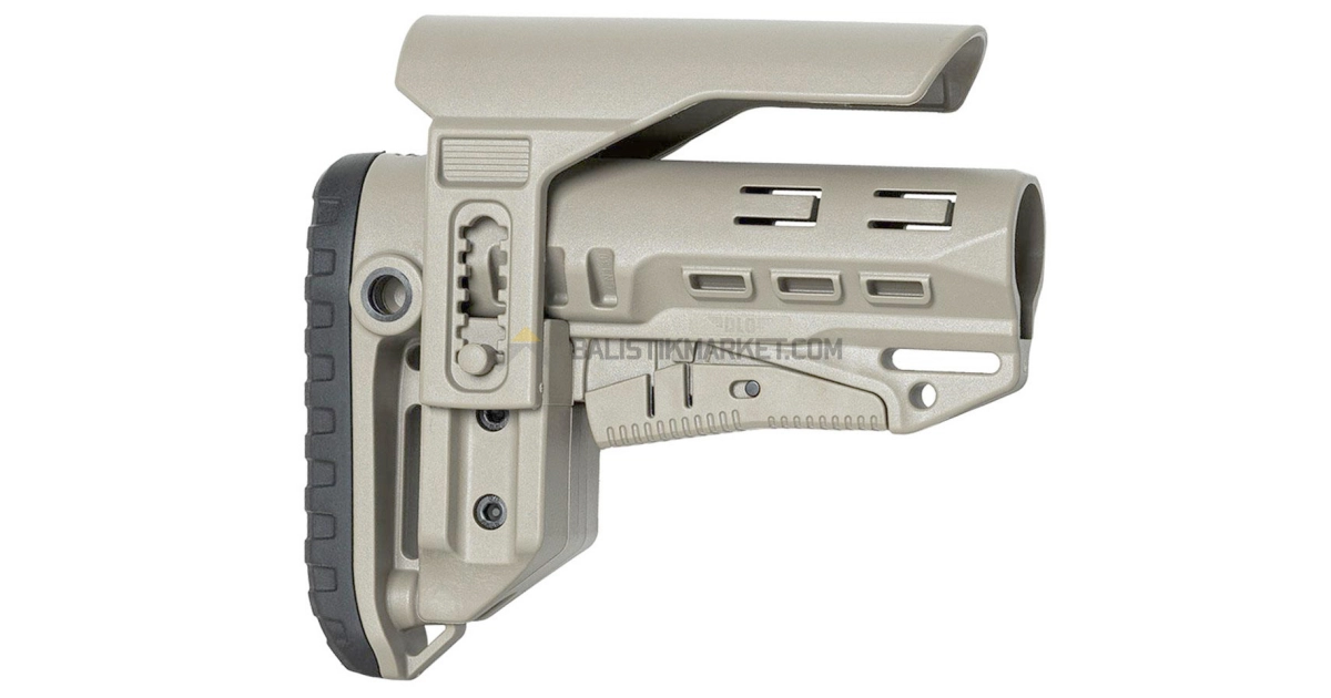 Dlg Tactical TBS Compact PCP Yanak Aparatlı Dipçik (Tan)