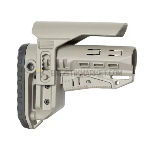 Dlg Tactical TBS Compact PCP Yanak Aparatlı Dipçik (Tan)