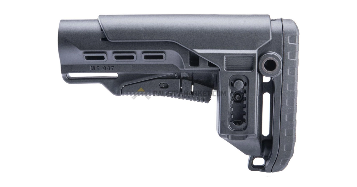 Dlg Tactical TBS Tactical PCP Yanak Aparatlı Dipçik (Siyah)