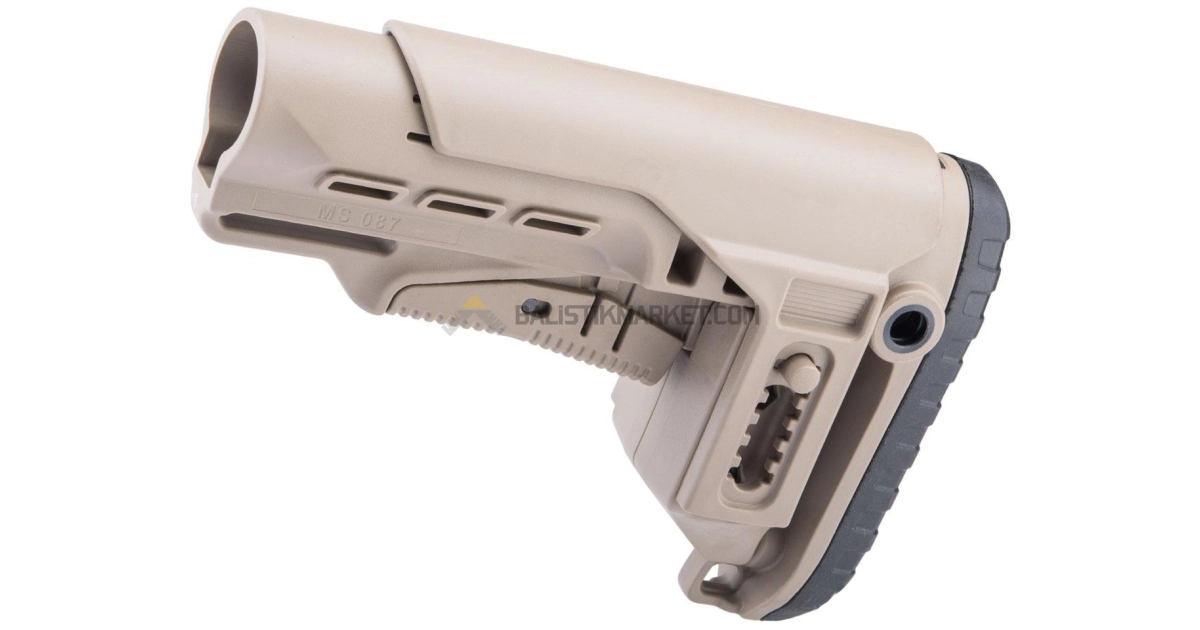 Dlg Tactical TBS Tactical PCP Yanak Aparatlı Dipçik (Tan)