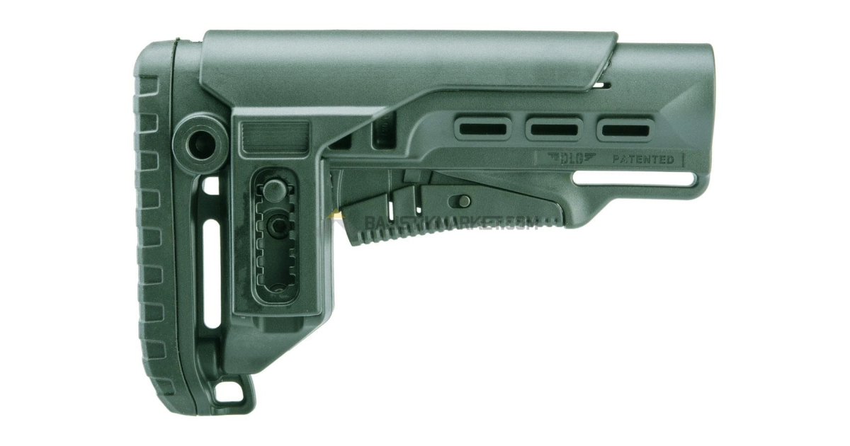 Dlg Tactical TBS Tactical PCP Yanak Aparatlı Dipçik (Yeşil)