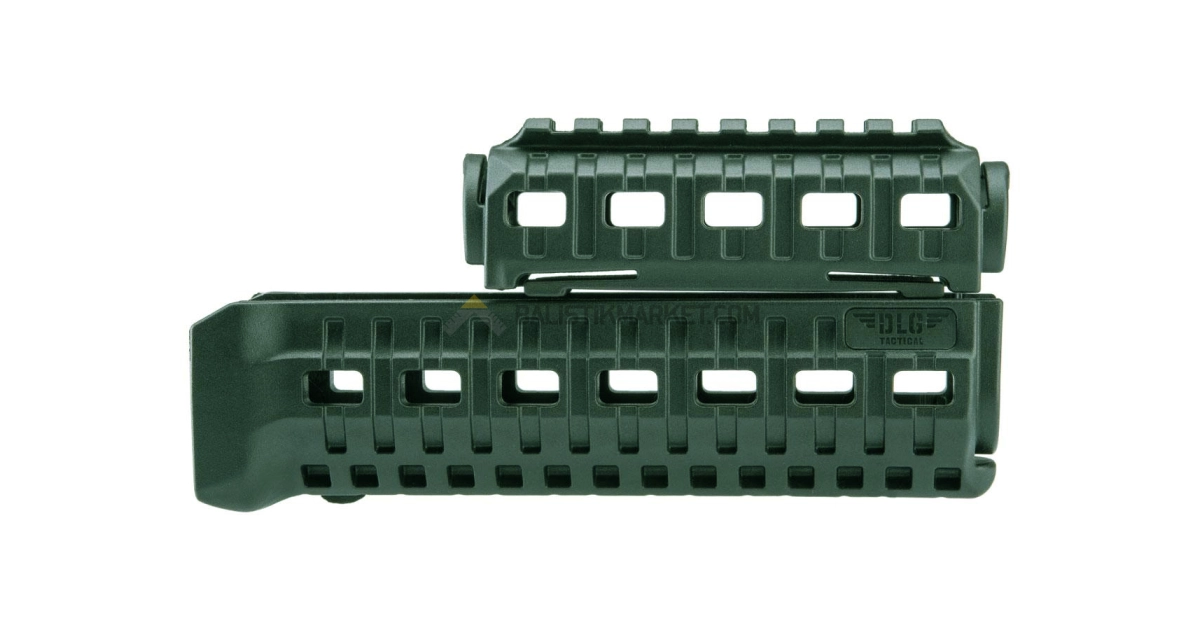 Dlg Tactical AK47/74 Polimer M-LOK El Kundağı (Yeşil)