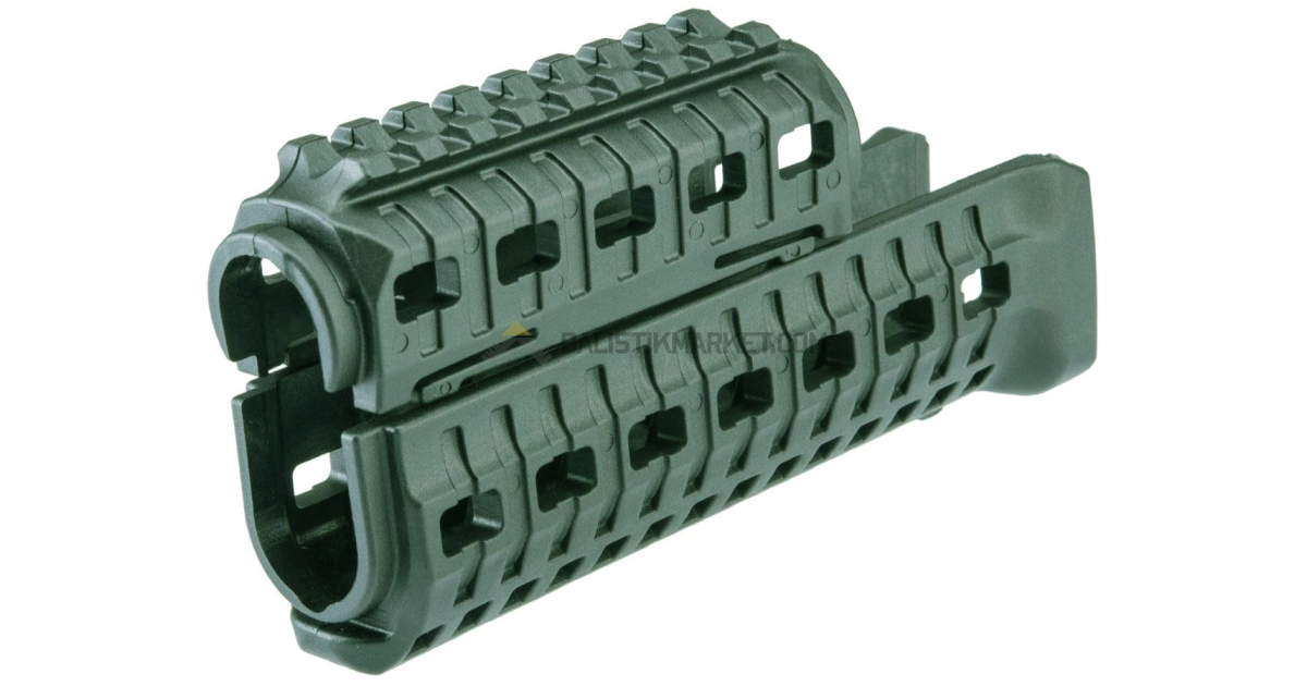 Dlg Tactical AK47/74 Polimer M-LOK El Kundağı (Yeşil)
