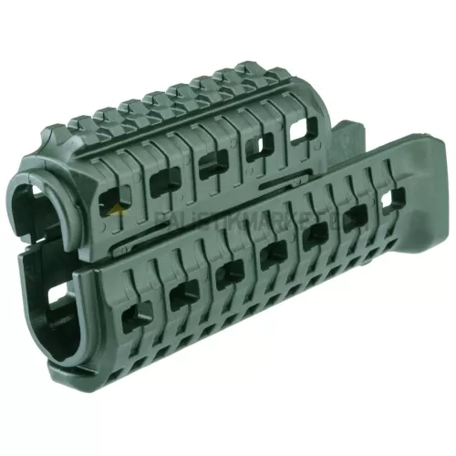 Dlg Tactical AK47/74 Polimer M-LOK El Kundağı (Yeşil)