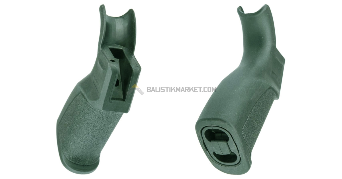 Dlg Tactical AR15/M4 Kauçuk Beavertail Kabza (Yeşil)