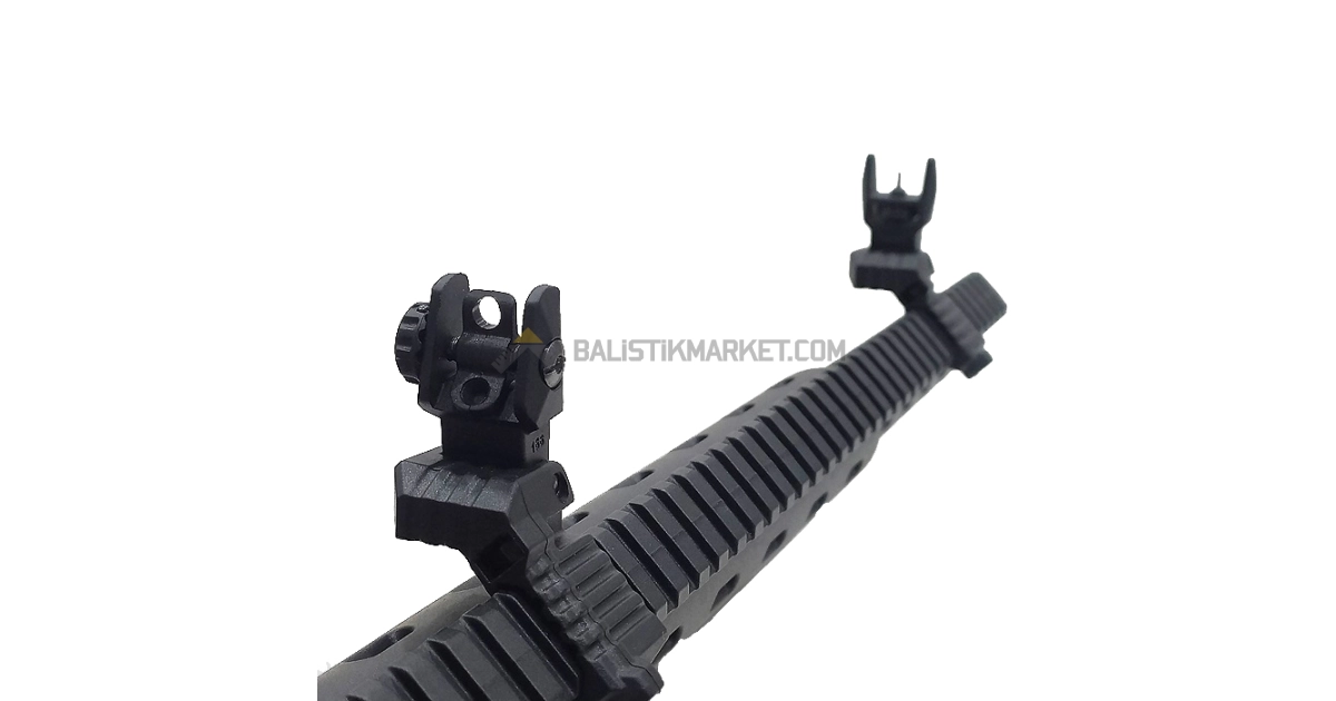 Dlg Tactical Polimer Düşük Açılı Katlanır Gez Arpacık Seti (Offset)