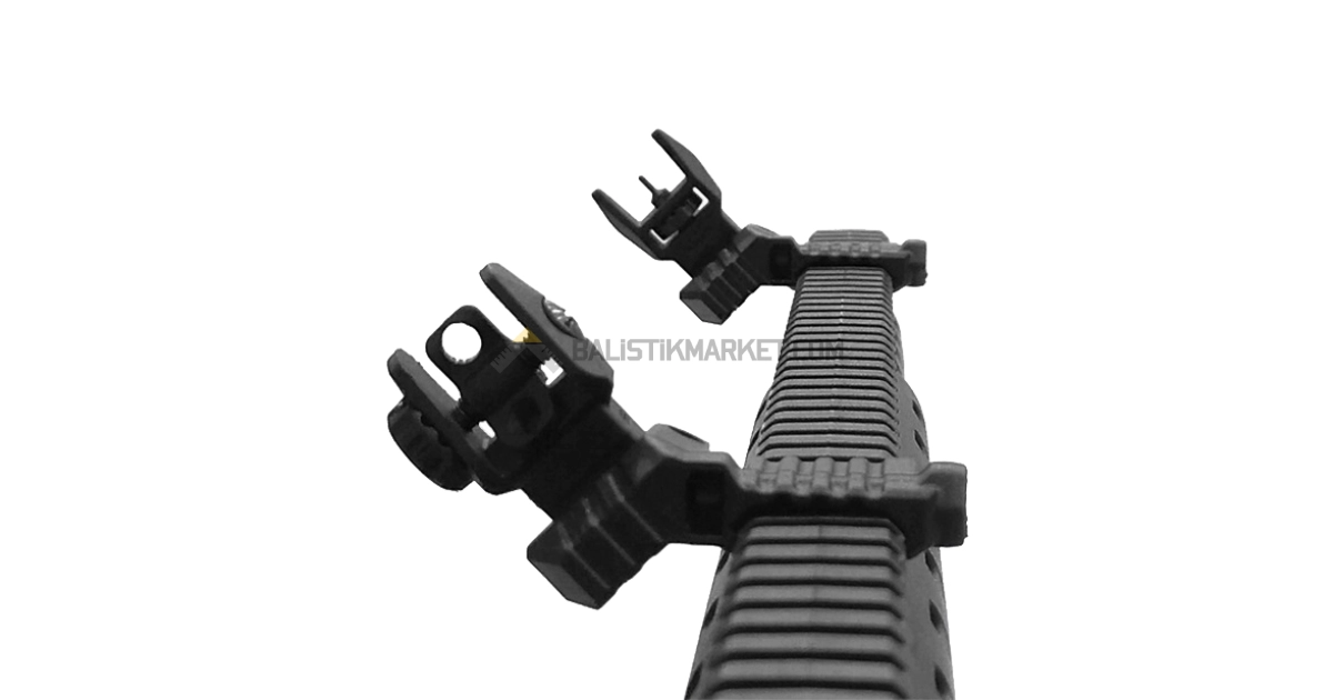Dlg Tactical Polimer Düşük Açılı Katlanır Gez Arpacık Seti (Offset)
