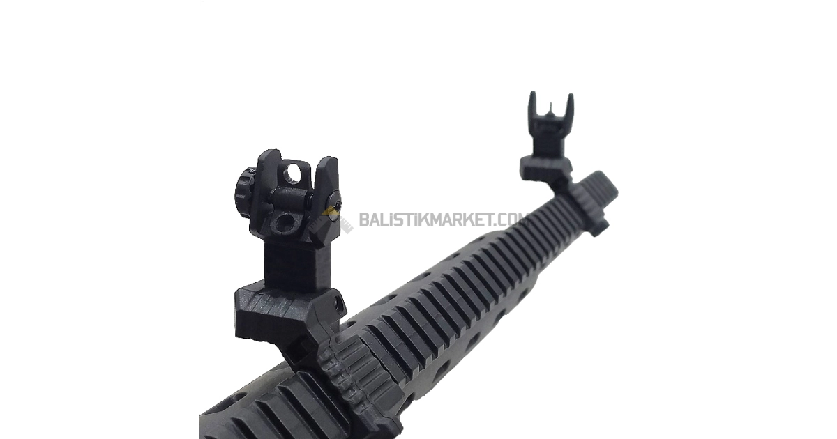 Dlg Tactical Polimer Yüksek Açılı Katlanır Gez Arpacık Seti (Offset)