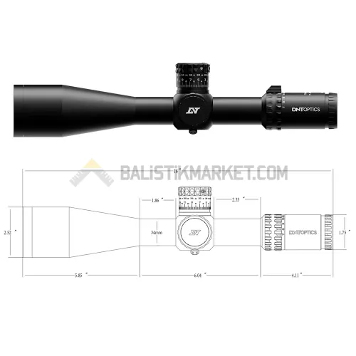 DNT Optics TheOne 7-35x56 FFP TOR (MRAD) Tüfek Dürbünü