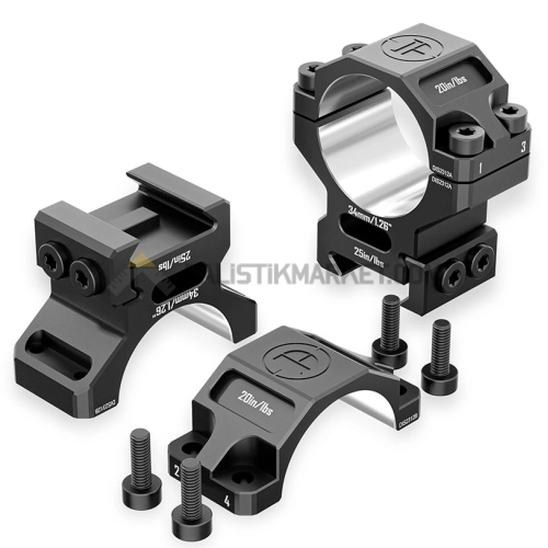 Discoveryopt Alüminyum 34mm 1.26 Tüfek Dürbün Ayağı